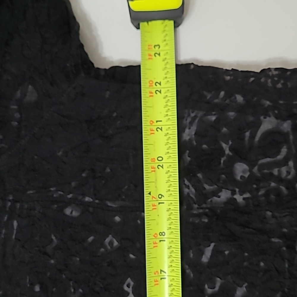 Ruby Rd Black Button-Up Shacket With Sheer Burnou… - image 6